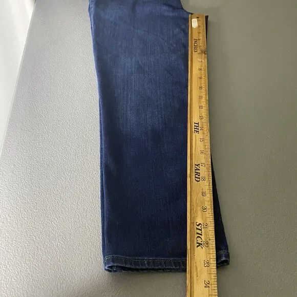 CHICOS So Lifting Cropped Jeans Slimming Stretch Denim Mid-Rise Women 0.5 6 Blue - Picture 6 of 8